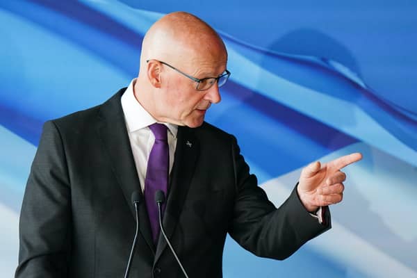 First Minister John Swinney