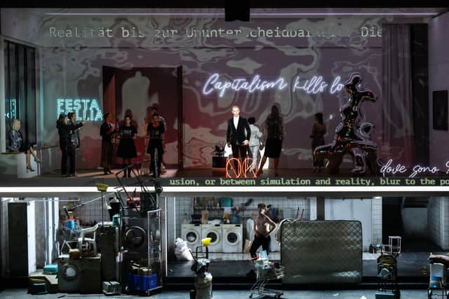The split-level staging of The Marriage of Figaro