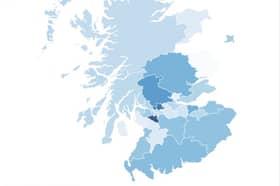 The results in terms of pass rates for Highers by council area can be viewed with our interactive map
