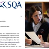 Some pupils received a blank space on their emails where they should have got their results in an error the Scottish Qualifications was forced to fix