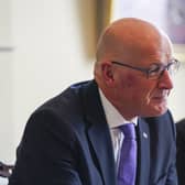 First Minister John Swinney hosts leaders of all political parties at Bute House. Picture: Peter Summers/Getty Images