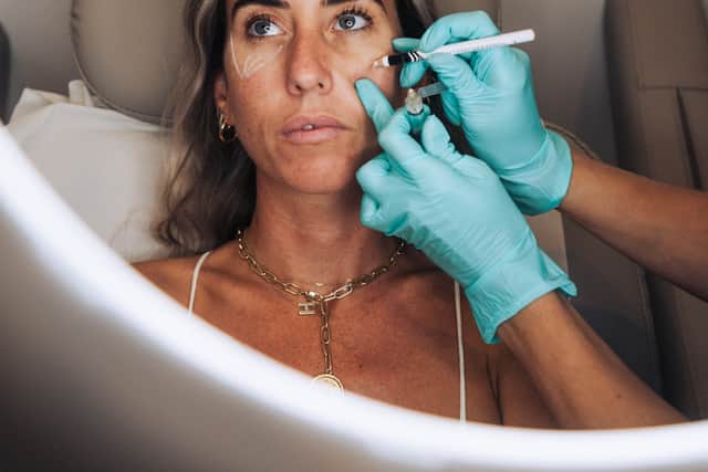 Derived from salmon or trout DNA, the injectable treatment is used to tackle fine lines, tighten skin, and boost production of collagen.