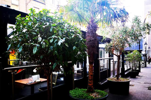 The outdoor seating area at Cafe 52 which will now be removed.