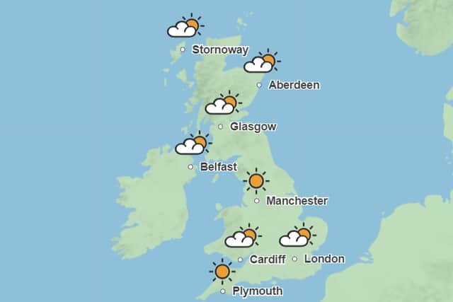 A short-lived but intense spell of hot weather is set to hit the UK this weekend