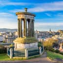 The view from Calton Hill looking across Edinburgh