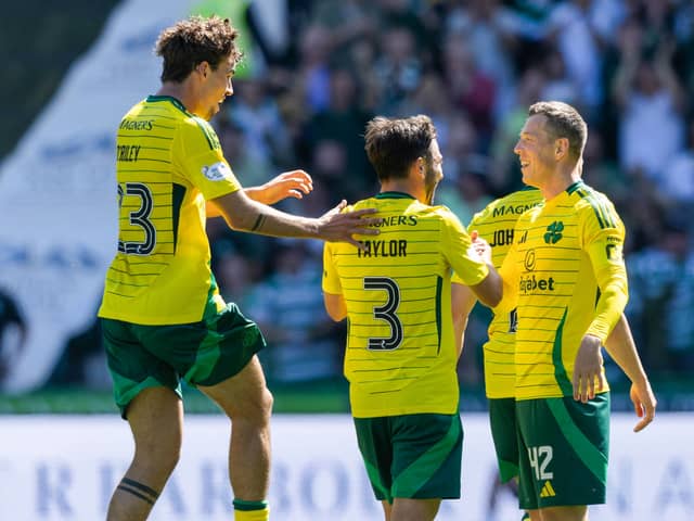 Here's how we rated the performance of each player as Celtic ease to a comfortable win over Hibs at Easter Road. Cr: SNS Group.