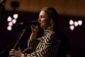 Kim Carnie, singer with Manran, performs at the EIF