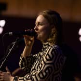 Kim Carnie, singer with Manran, performs at the EIF