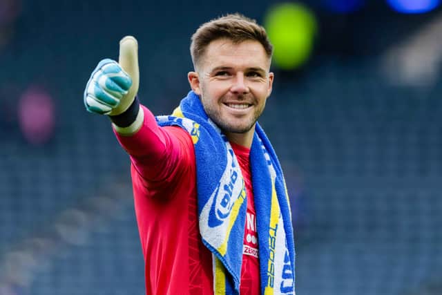 Jack Butland has given a big thumbs-up to life at Rangers.