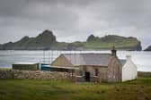 Vital repairs are underway on St Kilda as the kirk and school are made wind and watertight. 
