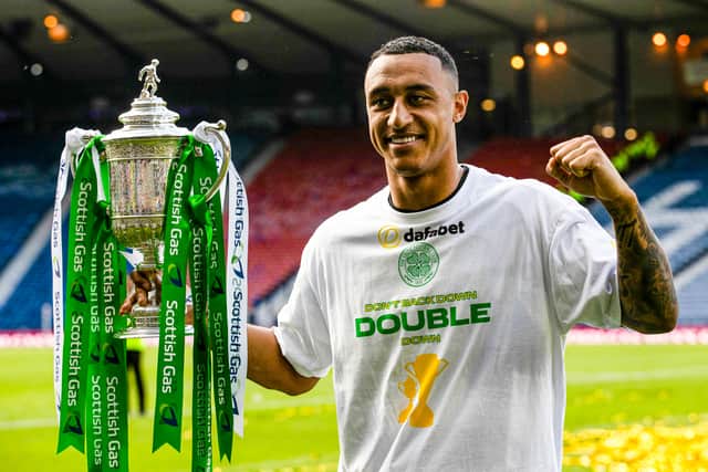Adam Idah helped Celtic win the Scottish Cup last season.