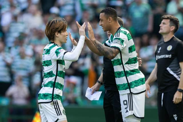 Adam Idah and Kyogo Furuhashi are the two main strikers at Celtic.