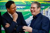 Prime Minister Keir Starmer and Scottish Labour leader Anas Sarwar.  (Photo by Jeff J Mitchell/Getty Images)