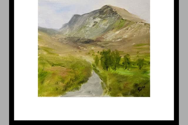 Ben Nevis, painted by Rob Parkinson on his trip in Scotland