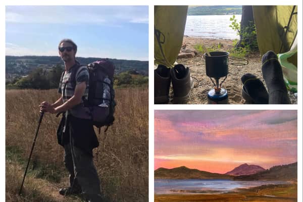 Rob Parkinson is travelling around countries while doing one painting a day 