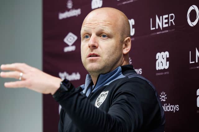 Hearts head coach Steven Naismith.