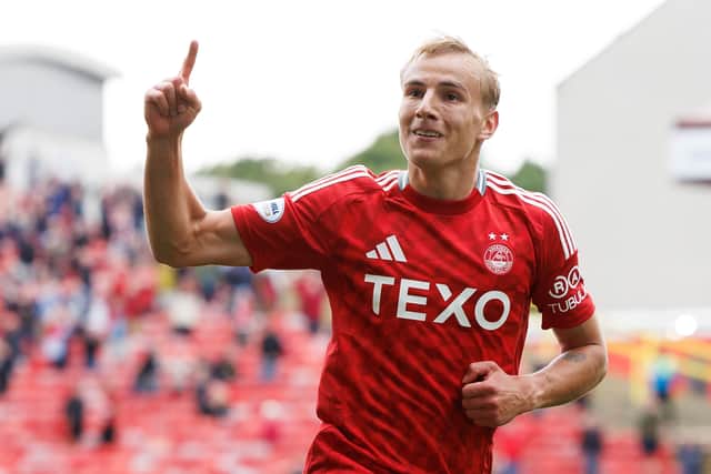 Topi Keskinen scored a goal on his debut for Aberdeen.
