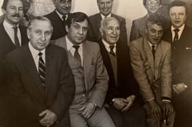 Professor John Erickson, co-chair of the Cold War-era Edinburgh Conversations, which are credited in creating a breakthrough in East West relations, is pictured third from left in the front row.