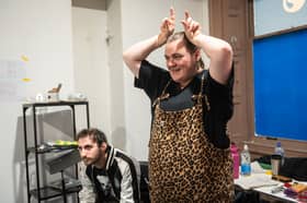 Laila Noble in rehearsals at Oran Mor