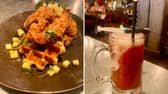 The Alchemist's Chicken & Waffles and Red Dead Zombie cocktail from its ICONS brunch (Photo: Holly Allton)