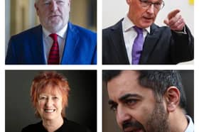 Cabinet minister Angus Robertson (top left) alongside (in clockwise order) John Swinney, Humza Yousaf and Christine Grahame