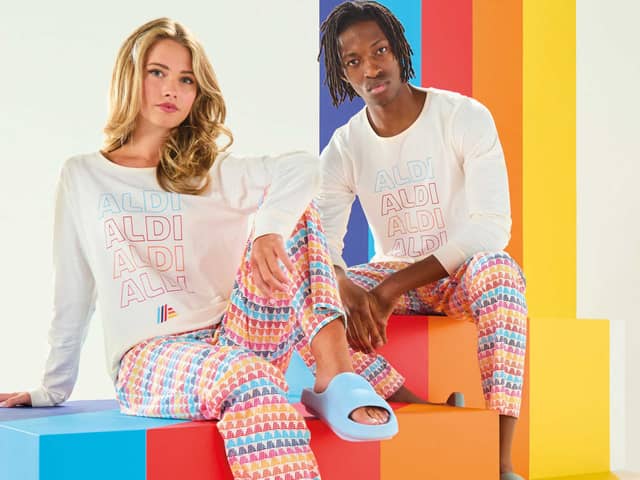 The pyjama sets can be matched up with other Aldi clothing items