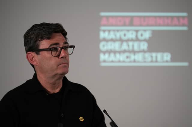 Andy Burnham, the mayor of Greater Manchester