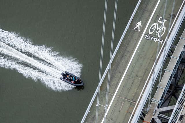 Gavin Francis described the Forth Road Bridge bike path as his "personal skyway"