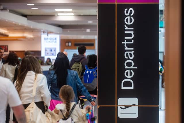 The fee would need to be paid by those travelling from Scottish airports to EU destinations. Picture: Lisa Ferguson