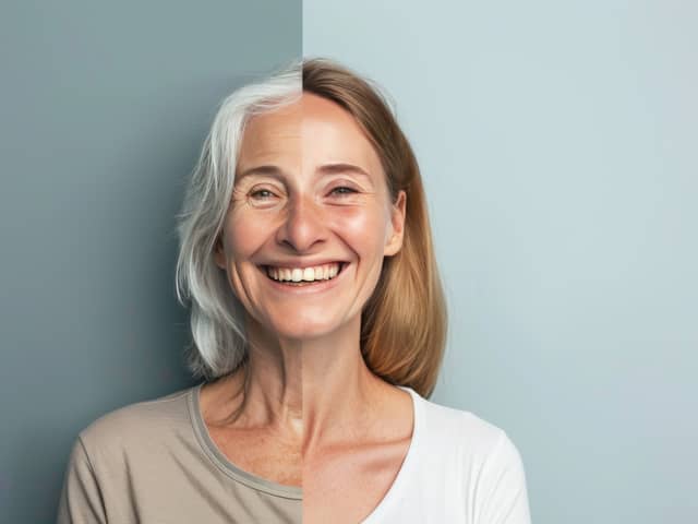 Woman at 44 and 60