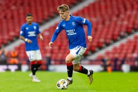 Robbie Fraser in action for Rangers in the Premier Sports Cup win over St Johnstone on Saturday. (Photo by Craig Williamson / SNS Group)