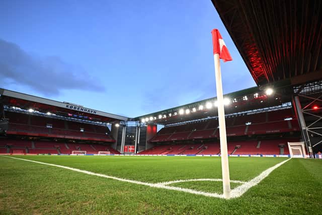 Kilmarnock take on FC Copenhagen at the Parken Stadium in the Conference League play-off first leg.
