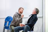 Jack Lowden (l) and Sean Gilder (r) in The Fifth Step