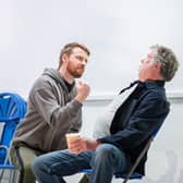 Jack Lowden (l) and Sean Gilder (r) in The Fifth Step