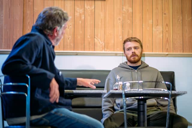Jack Lowden (right) in The Fifth Step. Picture: Mihaela Bodlovic