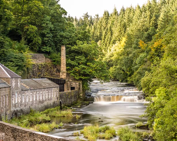 New Lanark is one of three of Scotland's UNESCO heritage sites considered to be most at risk from the impact of climate change. 