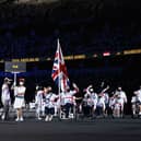 Team GB arrive at the 2020 Paralympic Games in Tokyo.