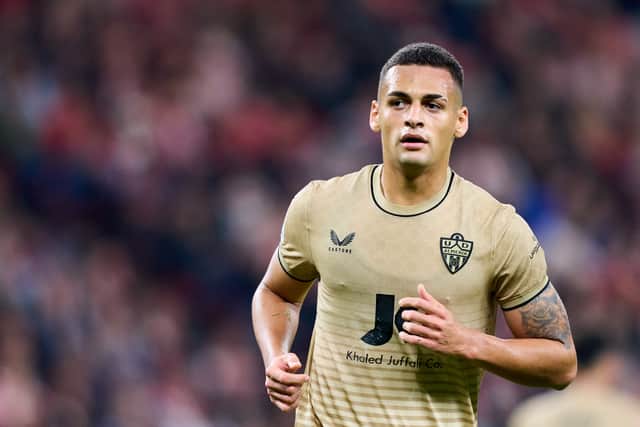Brazilian defender Kaiky of Almeria is a reported transfer target for Rangers. (Photo by Juan Manuel Serrano Arce/Getty Images)