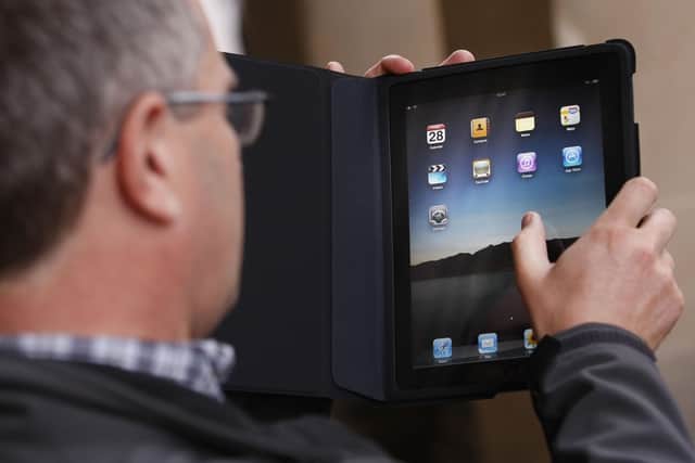 The scheme to provide free iPads and laptops was arranged during the Covid pandemic.