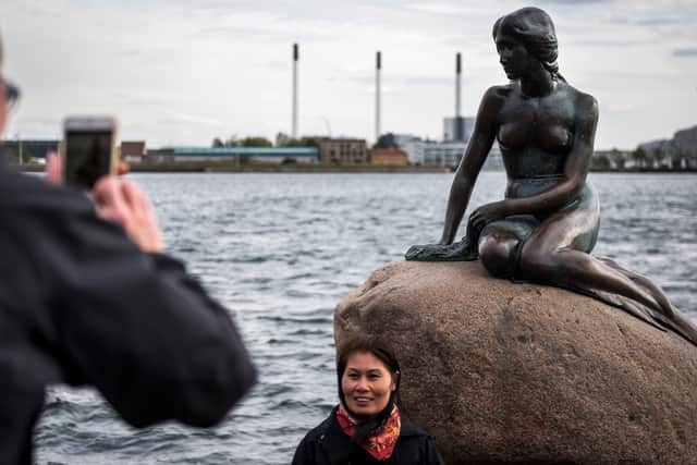 The famous Little Mermaid statue in Copenhagen harbour (Picture: Odd Andersen/AFP via Getty Images)