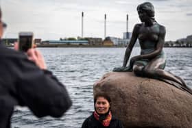 The famous Little Mermaid statue in Copenhagen harbour (Picture: Odd Andersen/AFP via Getty Images)