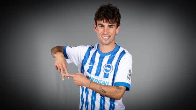 Matt O'Riley joined Brighton for £26million earlier this week. Cr: Brighton FC.