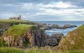 Slains Castle in Aberdeenshire where Lady Anne Drummond sent and received a flow of correspondence between Jacobites in Britain and France and where plans for an invasion of Scotland - and a subsequent Jacobite rebellion - was planned in the early 1700s. 