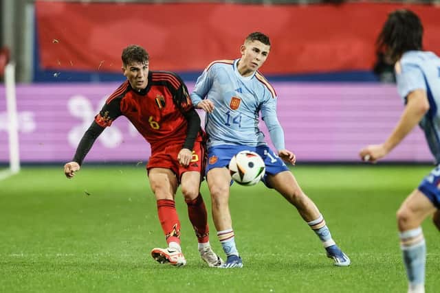 Celtic have made a bid of around £9million for Augburg's Arne Engels. Cr: Getty Images,