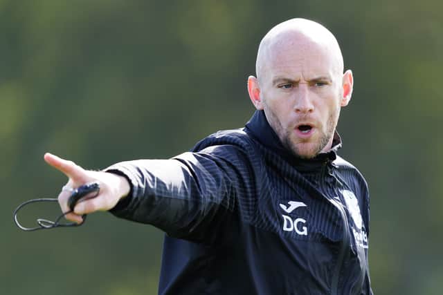 Hibs head coach David Gray.