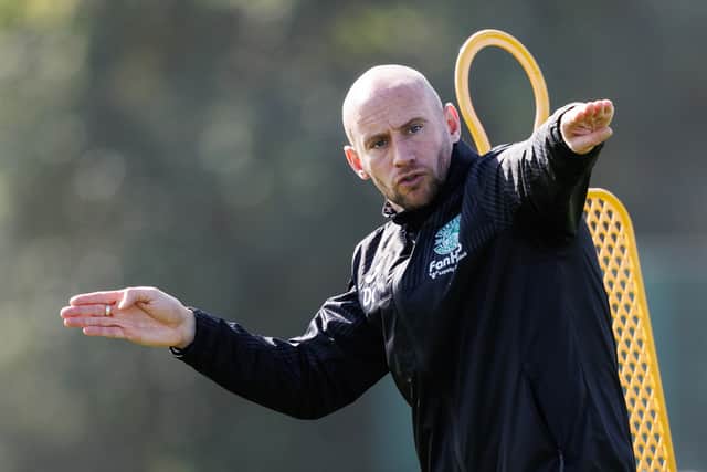 Hibs head coach David Gray.