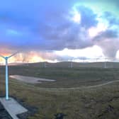 The Viking Wind Farm on the Shetland Islands. Energy giants at SSE have announced the completion of what is expected to be the most productive onshore wind farm in the UK. Picture: SSE/PA Wire 