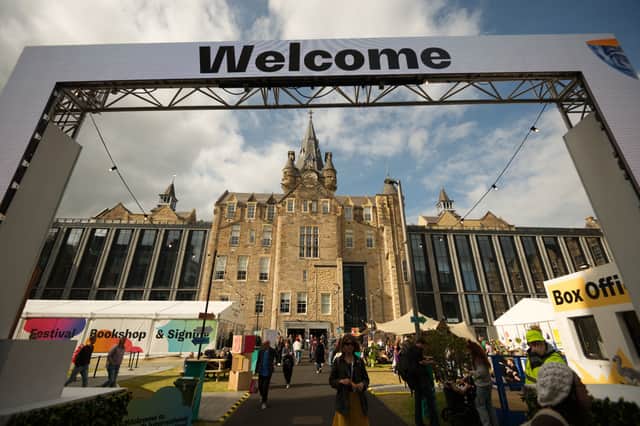 The Edinburgh International Book Festival was relocated to the Edinburgh Futures Institute this year. 