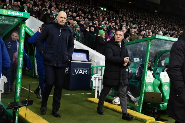Philippe Clement and Brendan Rodgers do battle once more.