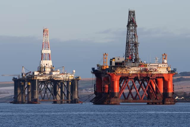 OIl and gas rigs on the Cromarty Firth (Picture: Andrew Milligan/PA Wire)
